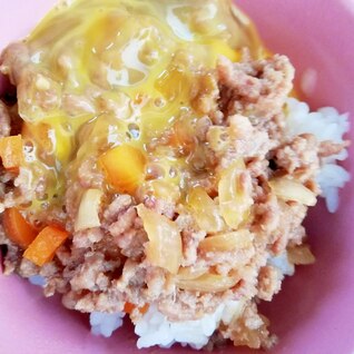 簡単、休日のお昼に♪そぼろ丼